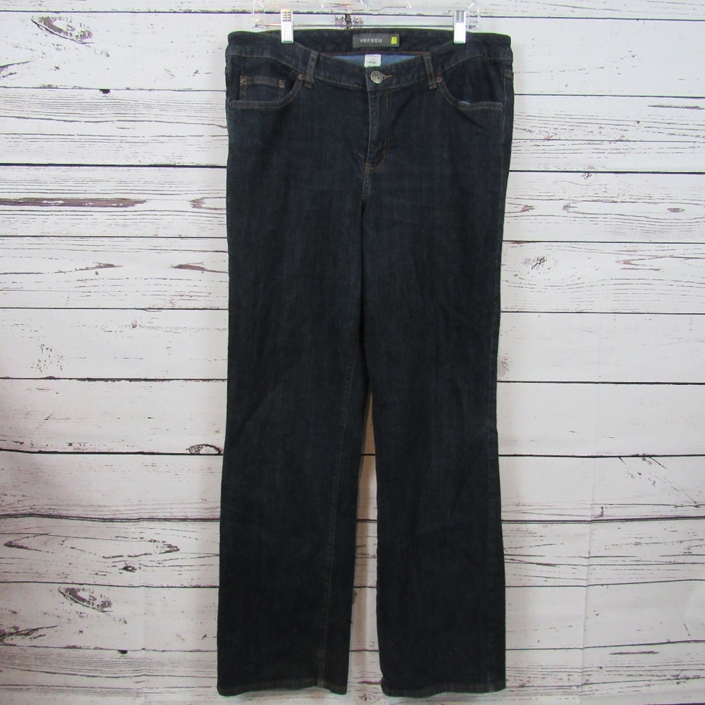 Venezia dark indigo wash jeans - size 3 (16/18)